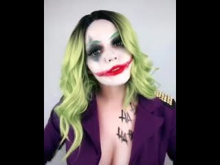 sexy cosplay girl joker